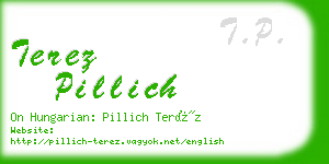 terez pillich business card